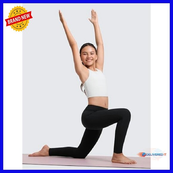 Girls Butterlift Yoga Leggings - No Front Seam - High Rise - Athletic - Picture 3 of 5